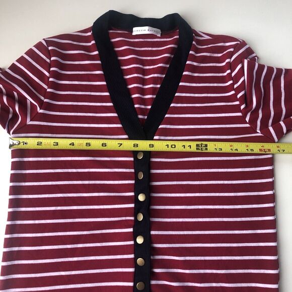 Coco and Main Women’s Size Large Stripped Button Snap Down Cardigan - Picture 10 of 13